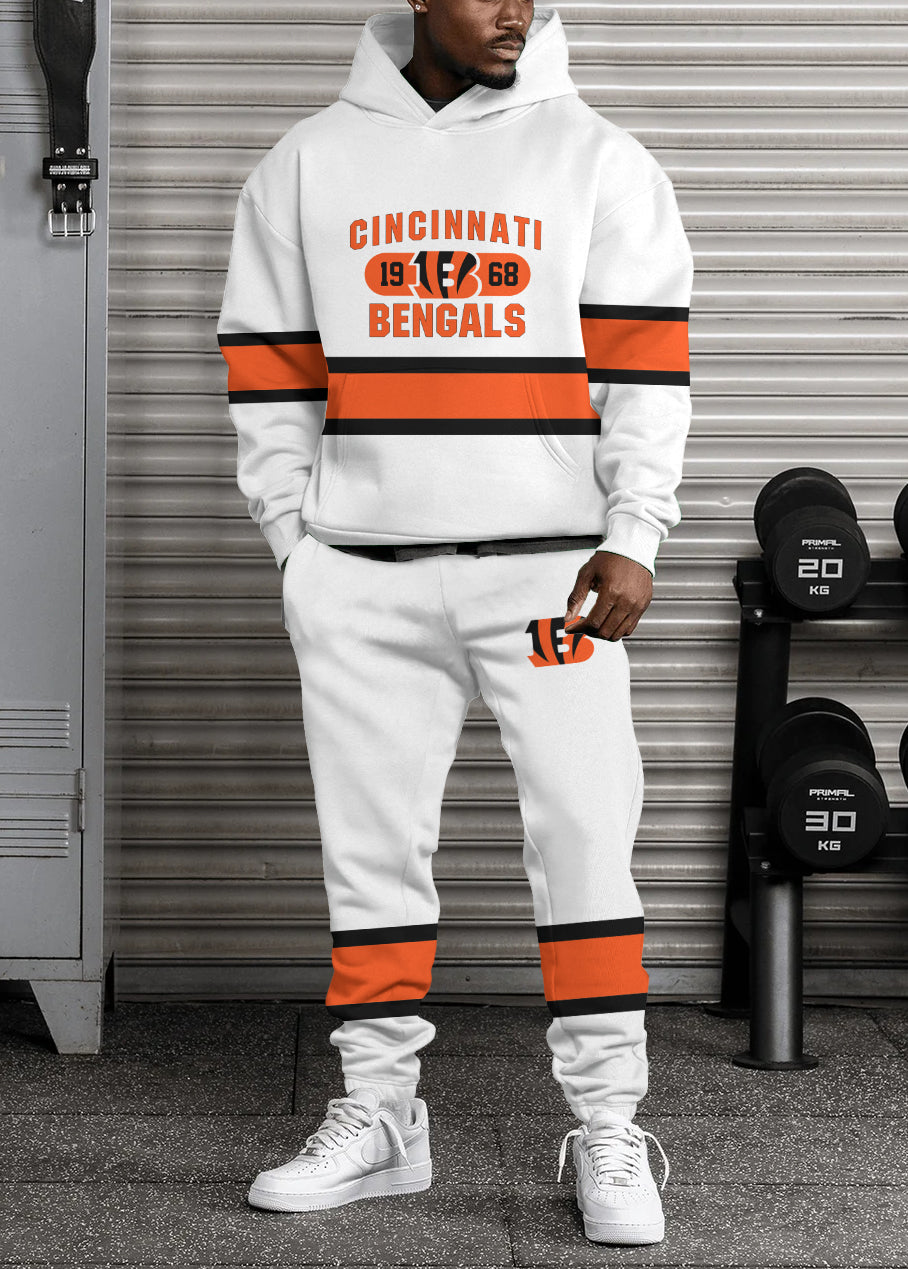 Cincinnati Bengals 3D Printed Pullover Hoodie And Sweatpant 2pcs Tracksuits