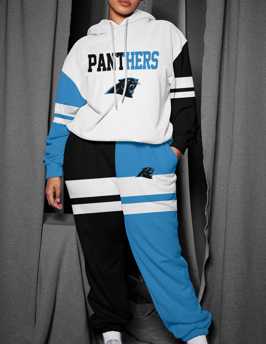 Carolina Panthers 3D Printed Pullover Hoodie And Sweatpant 2pcs Tracksuits