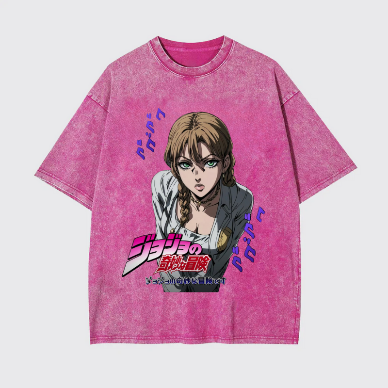 Custom Anime JOJO Style T-Shirt – Personalized Photo Printed Tee