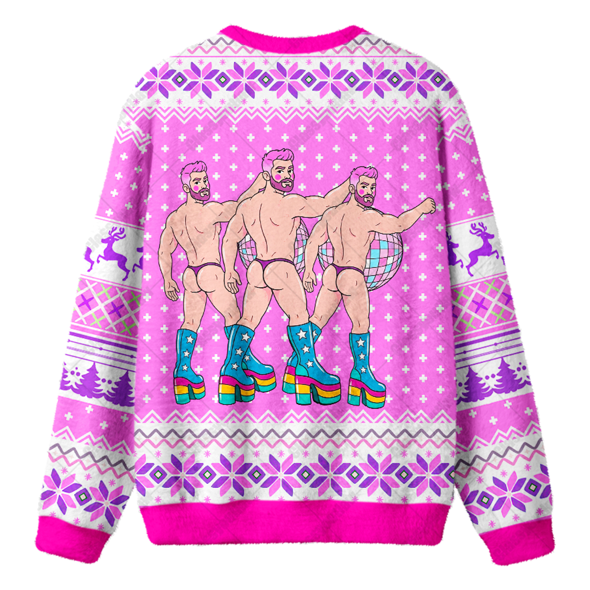DISCO DIVA DUDE UGLY CHRISTMAS SWEATSHIRT — image 2