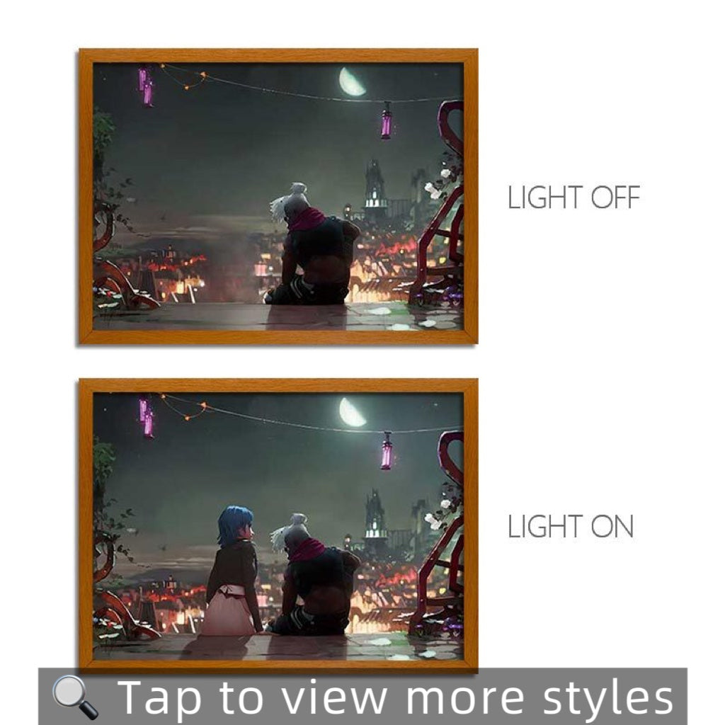 Arcane Anime Light Box – LED Light Painting Photo Frame Wall Art