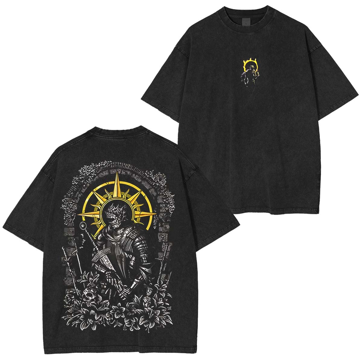 Dark Souls Ashen One Vintage Washed Unisex T-Shirt