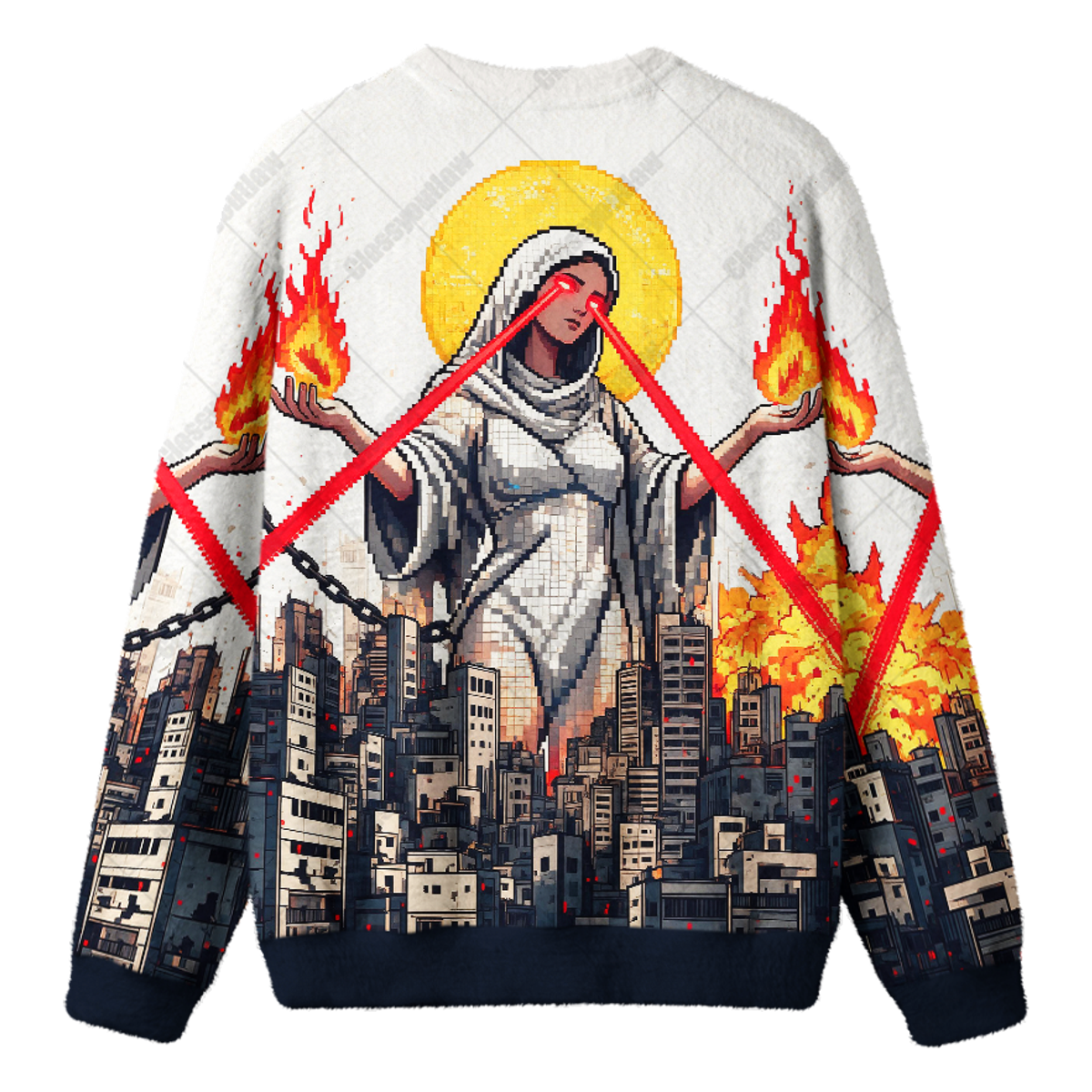 CITY RUINS UGLY CHRISTMAS SWEATSHIRT — image 2