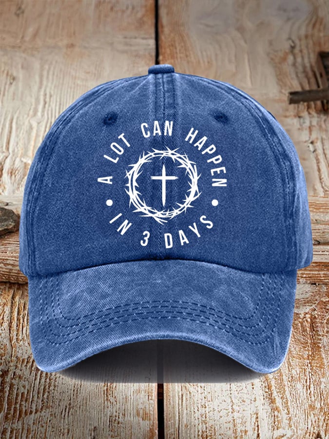 🔥Hot Sale Picks 🔥Unisex A Lot Can Happen In 3 Days Print Baseball Cap