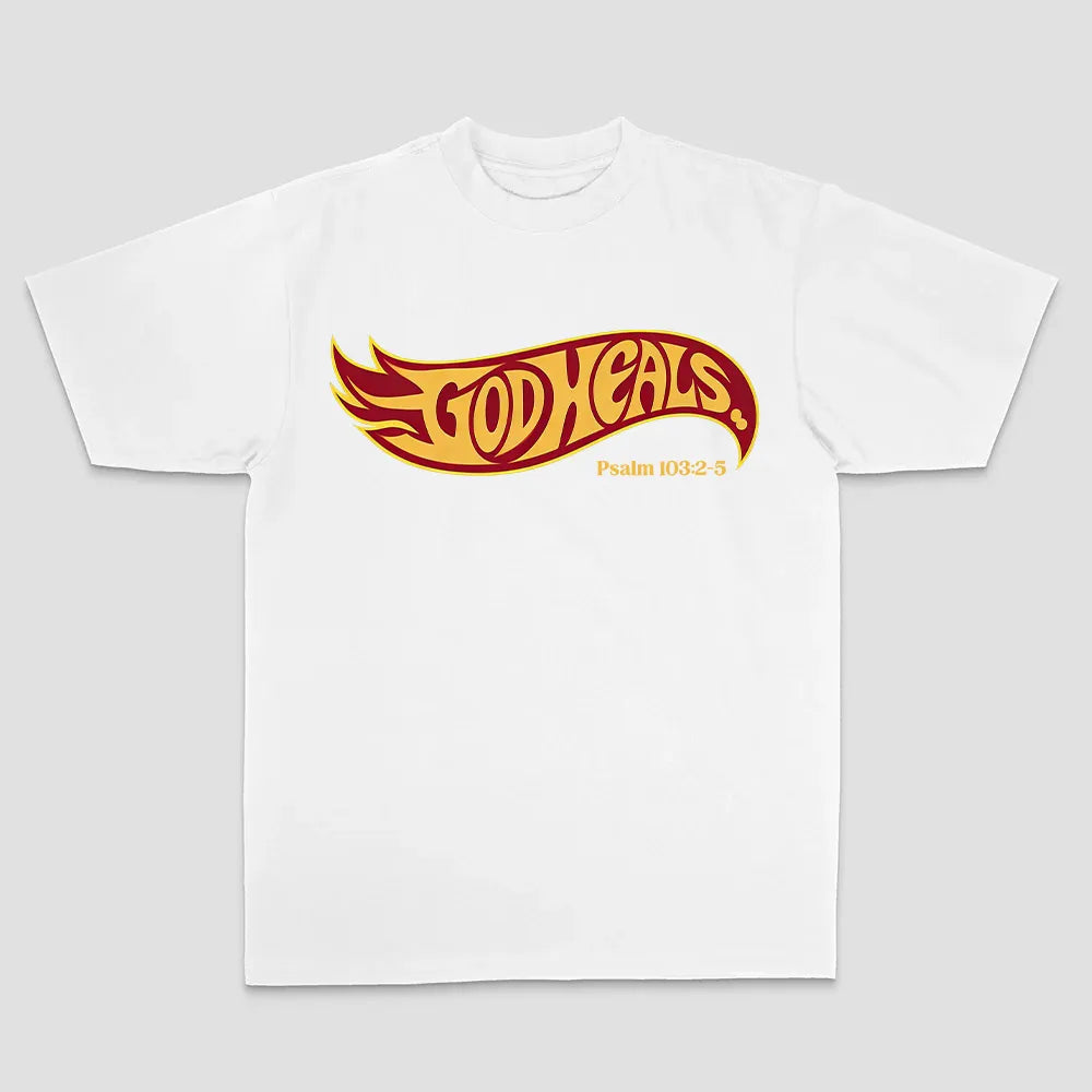 God Heals Psalm 103:2-5 Printed Men's T-shirt