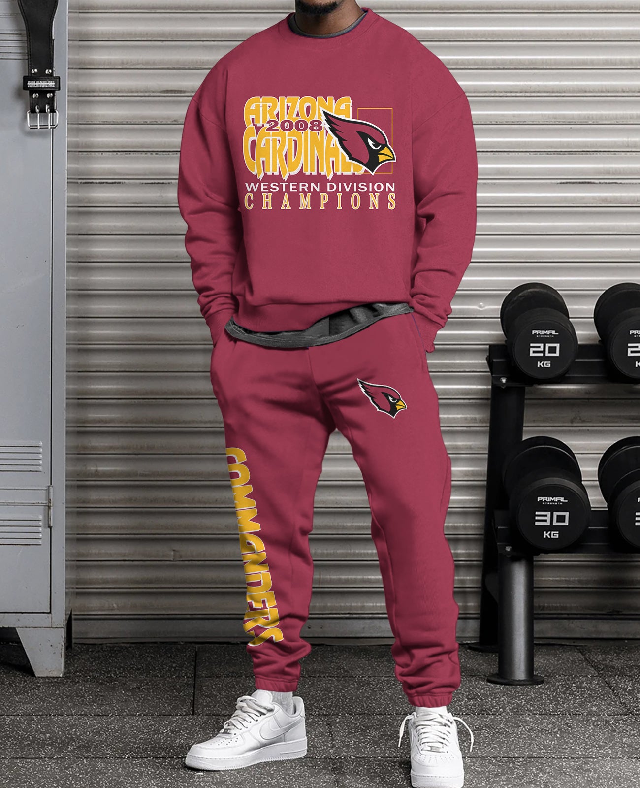 Arizona Cardinals    3D sweatsuit and sweatpants 2 piece outfits