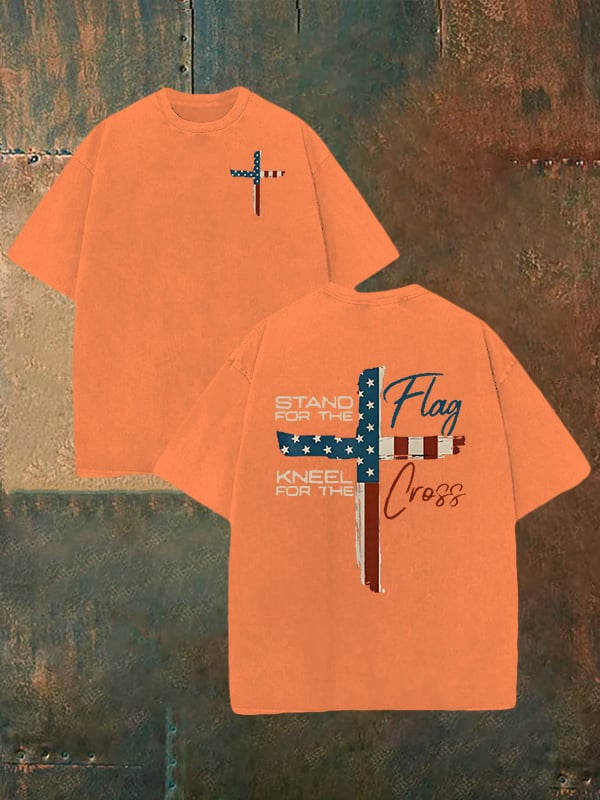 Unisex STAND FOR THE KNEEL FOR THE Print Washable T-shirt