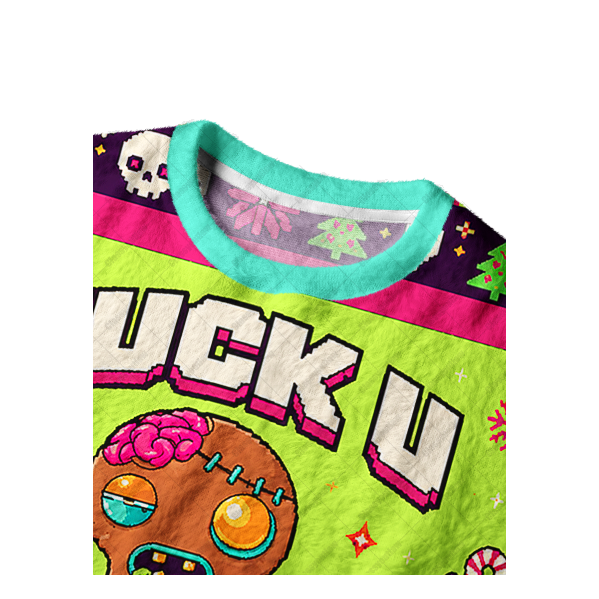 FUCK U THIS MUCH UGLY CHRISTMAS SWEATSHIRT — image 3