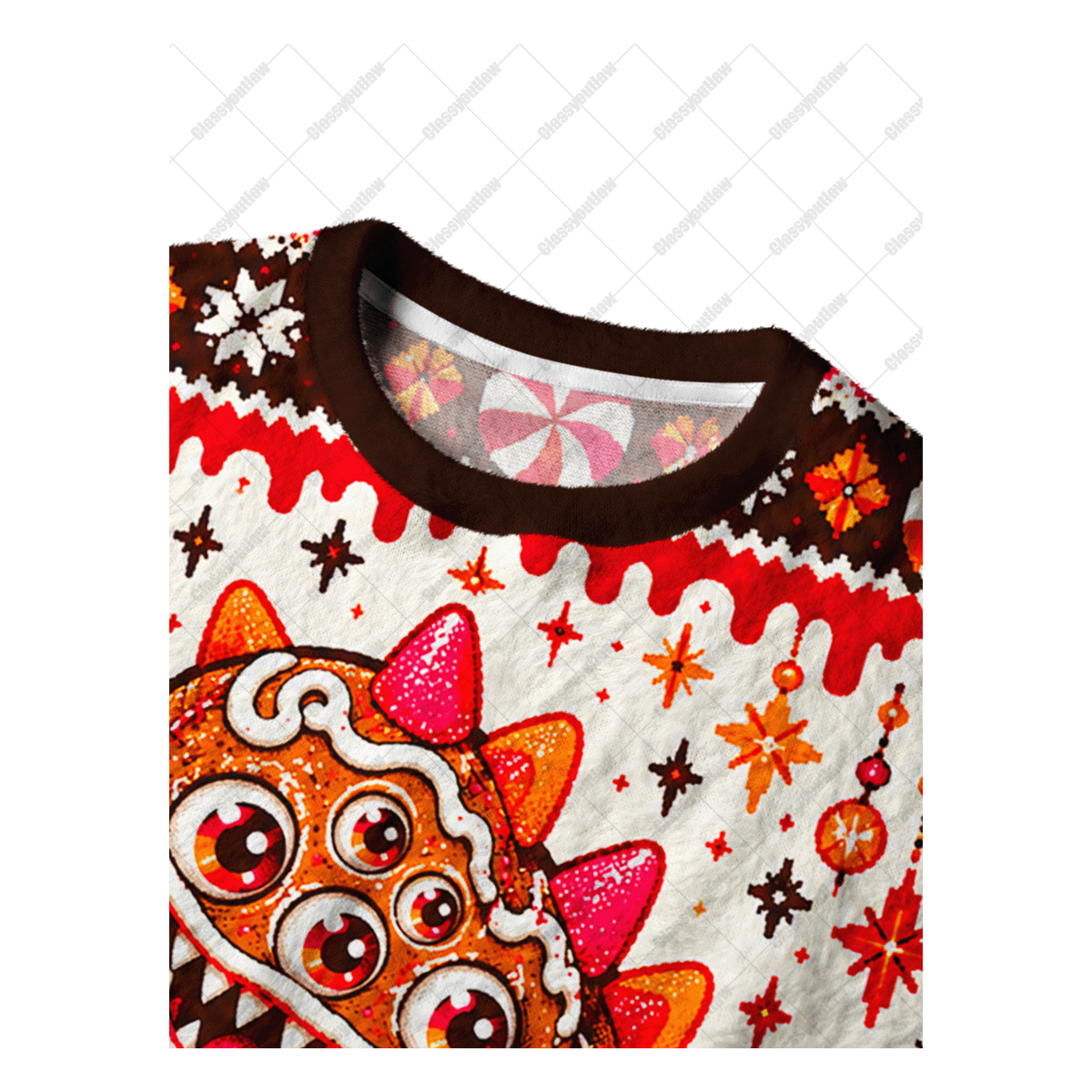 GINGER MONSTER UGLY CHRISTMAS SWEATSHIRT — image 3