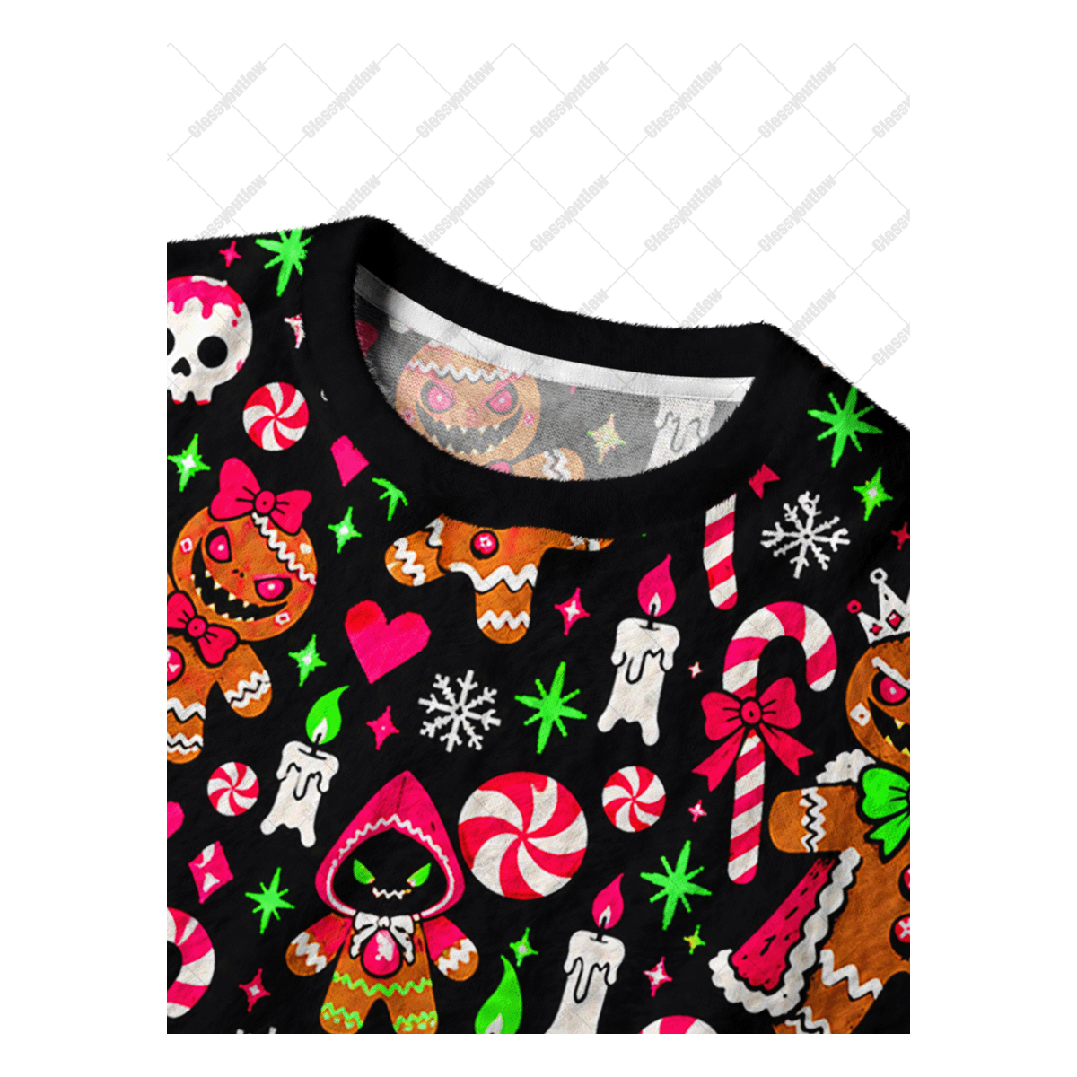 GINGERBREAD HORROR UGLY CHRISTMAS SWEATSHIRT — image 3