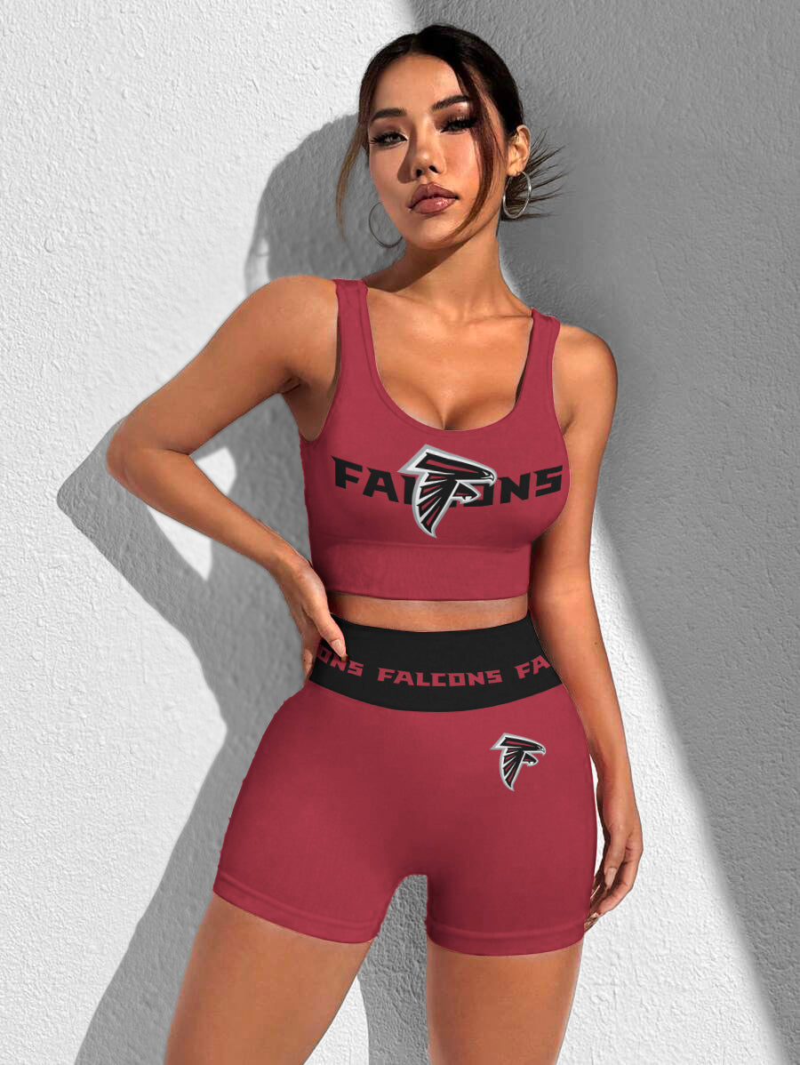 Atlanta Falcons Sports Bra & Shorts Gym Set