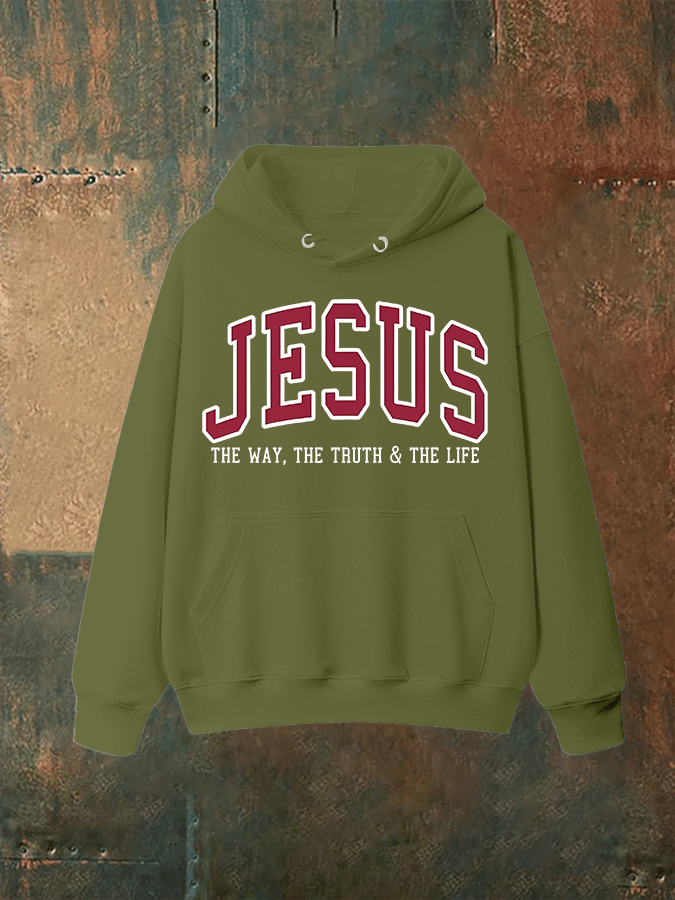 Unisex JESUS THE WAY, THE TRUTH & THE LIFE printed Hoodie