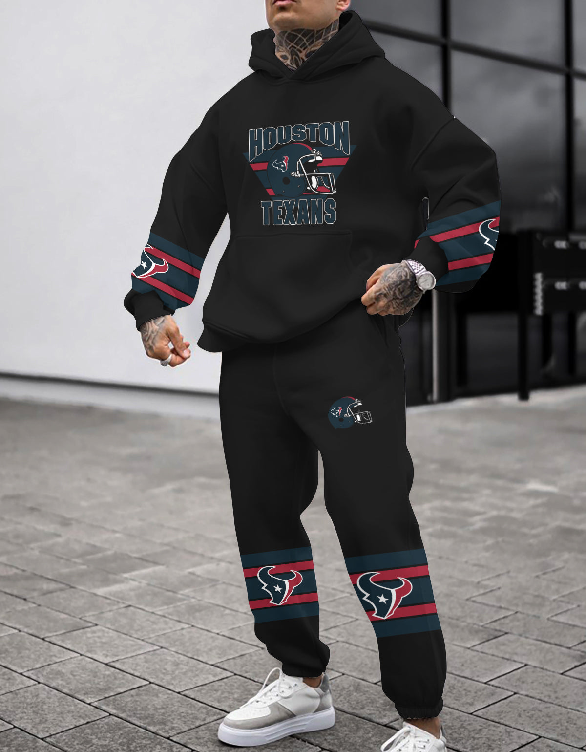 Houston Texans 3D Printed Pullover Hoodie And Sweatpant 2pcs Tracksuits