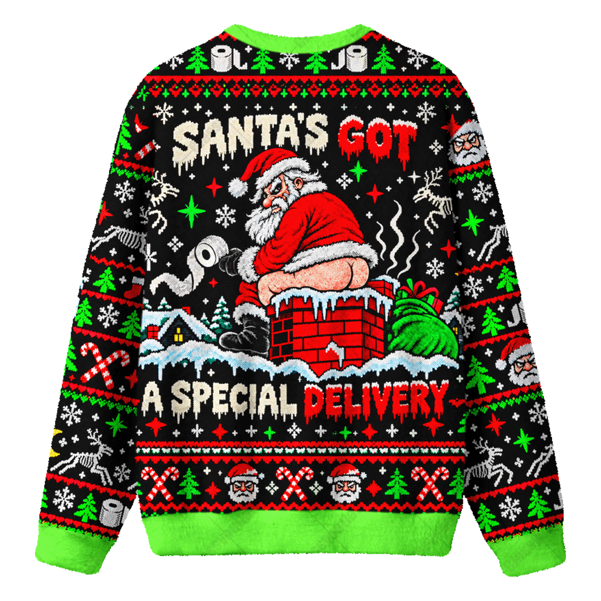 SANTA DELIVERY UGLY CHRISTMAS SWEATSHIRT — image 2