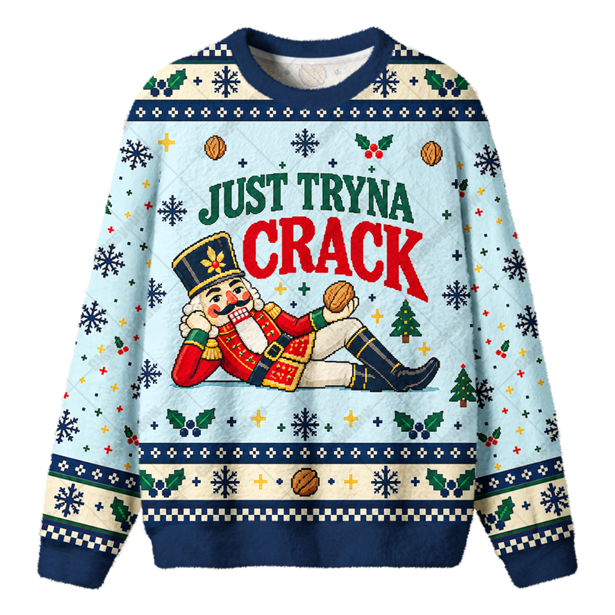 NUTCRACKER CRACK UGLY CHRISTMAS SWEATSHIRT — image 1