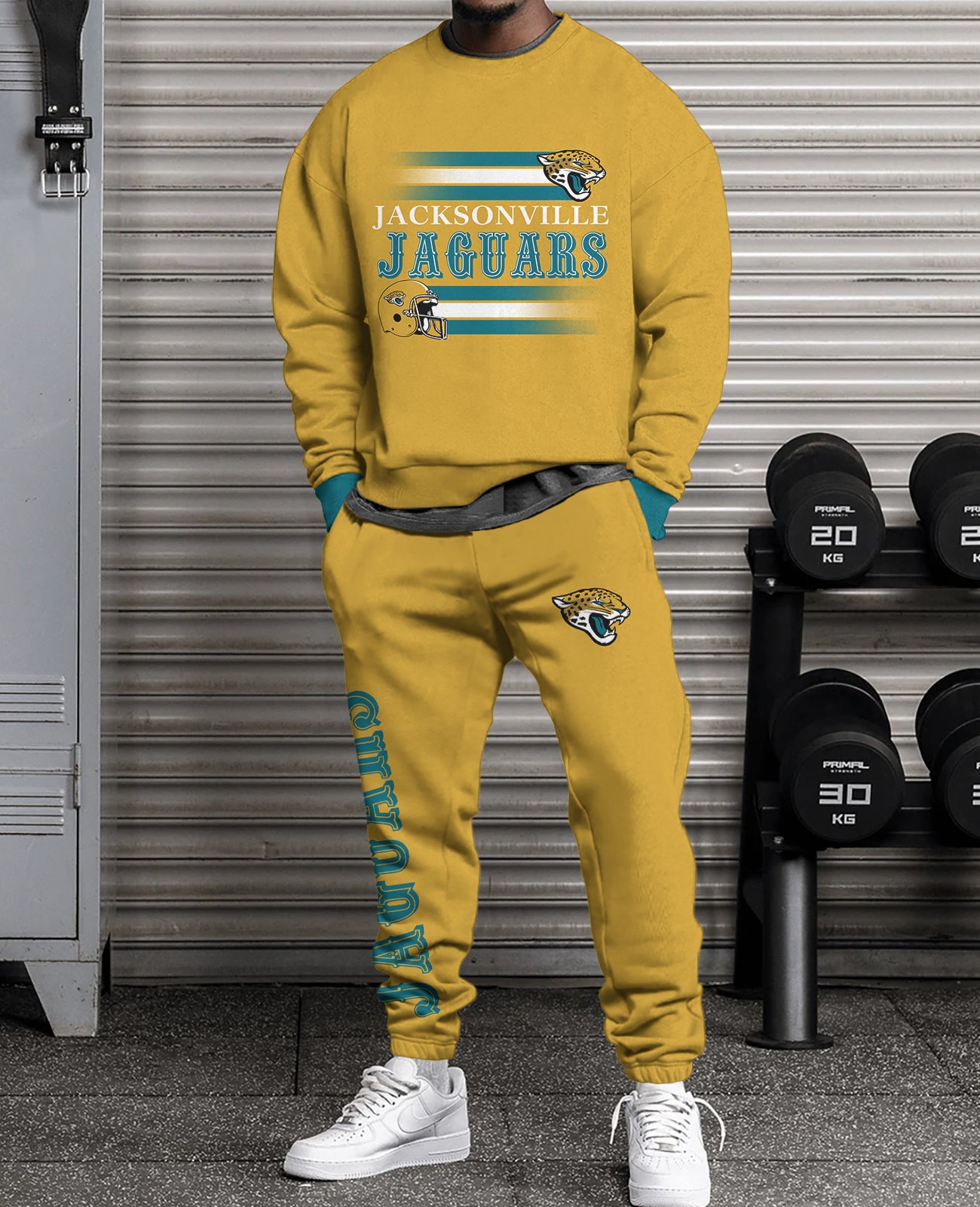 Jacksonville Jaguars   3D sweatsuit and sweatpants 2 piece outfits