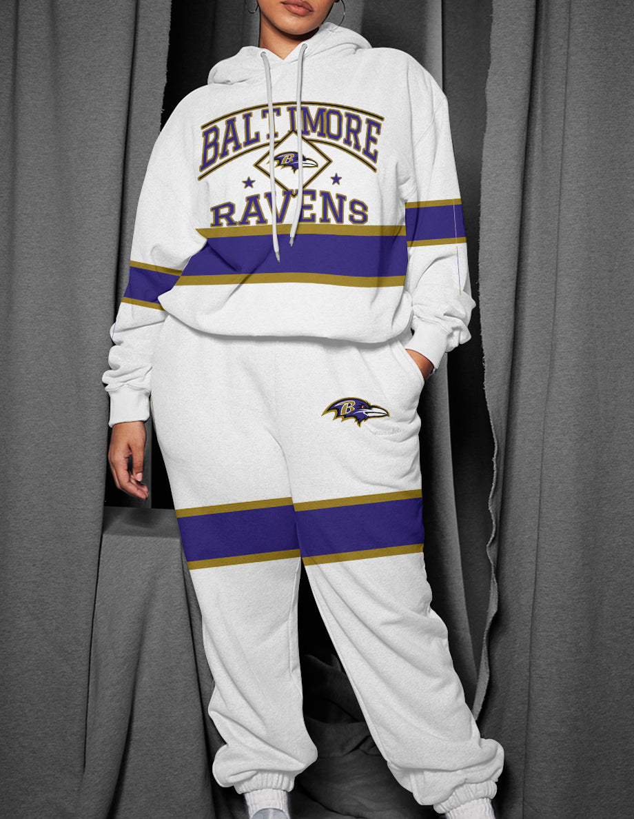Baltimore Ravens 3D Printed Pullover Hoodie And Sweatpant 2pcs Tracksuits