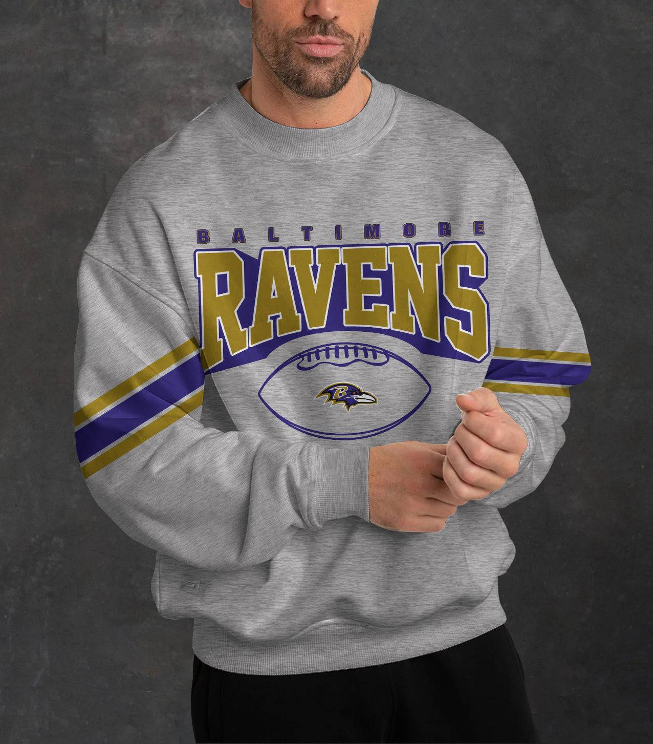 Baltimore Ravens 3D Limited Edition Crew Neck sweatshirt