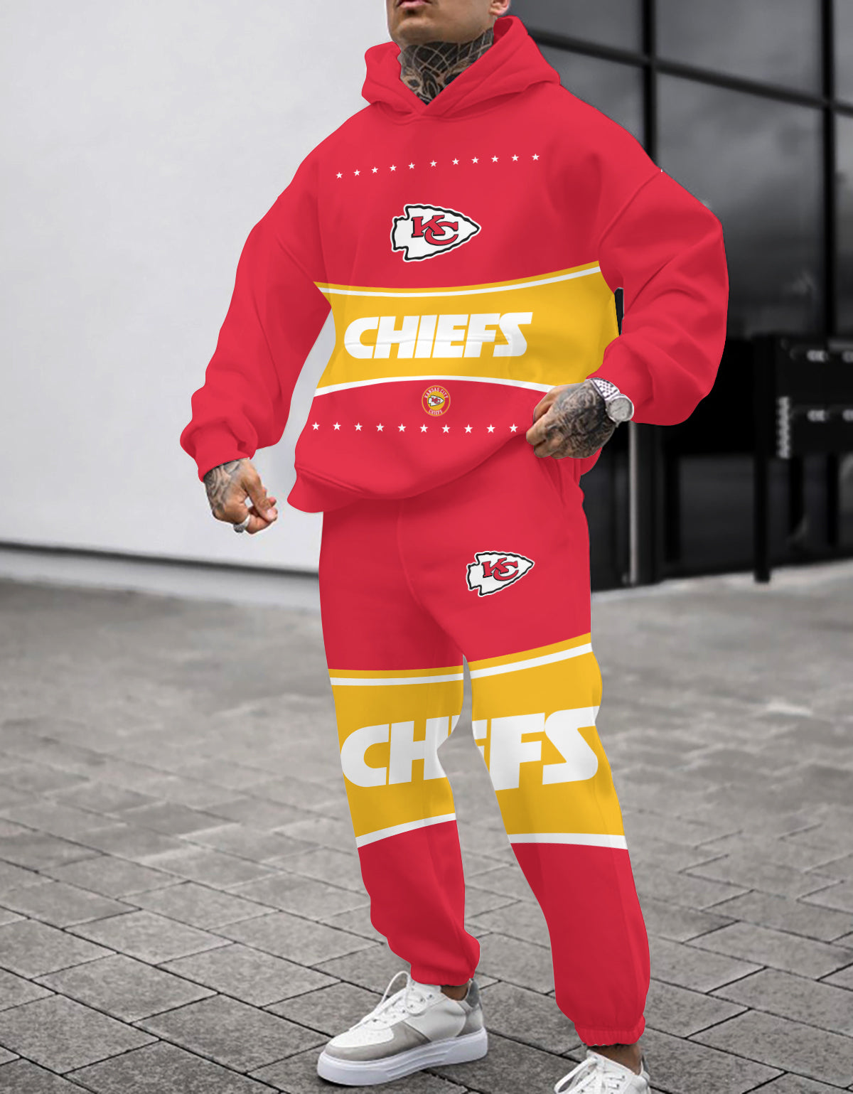 Kansas City Chiefs 3D Printed Pullover Hoodie And Sweatpant 2pcs Tracksuits