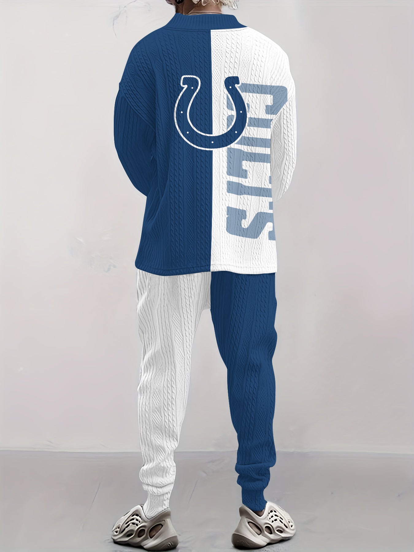 Indianapolis Colts  Classic All-Season Long Sleeve V-Neck Pullover Sweater