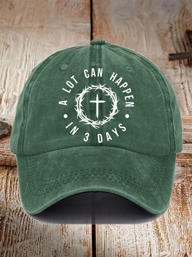 🔥Hot Sale Picks 🔥Unisex A Lot Can Happen In 3 Days Print Baseball Cap
