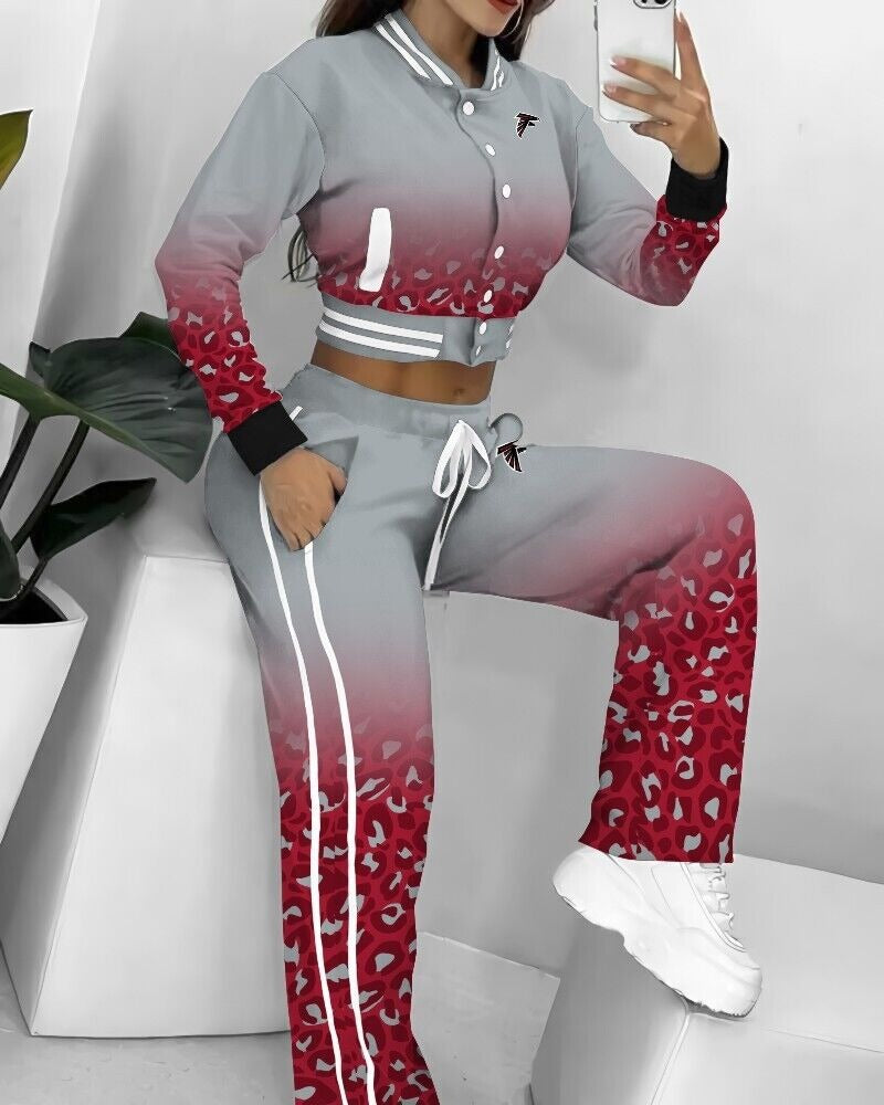 Atlanta Falcons 3D Printed Varsity Jacket Set