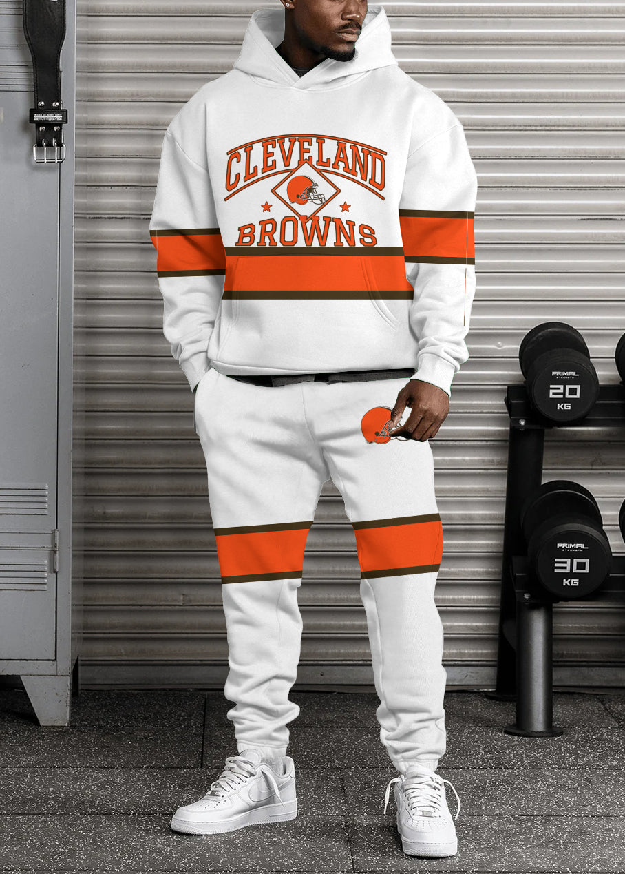 Cleveland Browns 3D Printed Pullover Hoodie And Sweatpant 2pcs Tracksuits