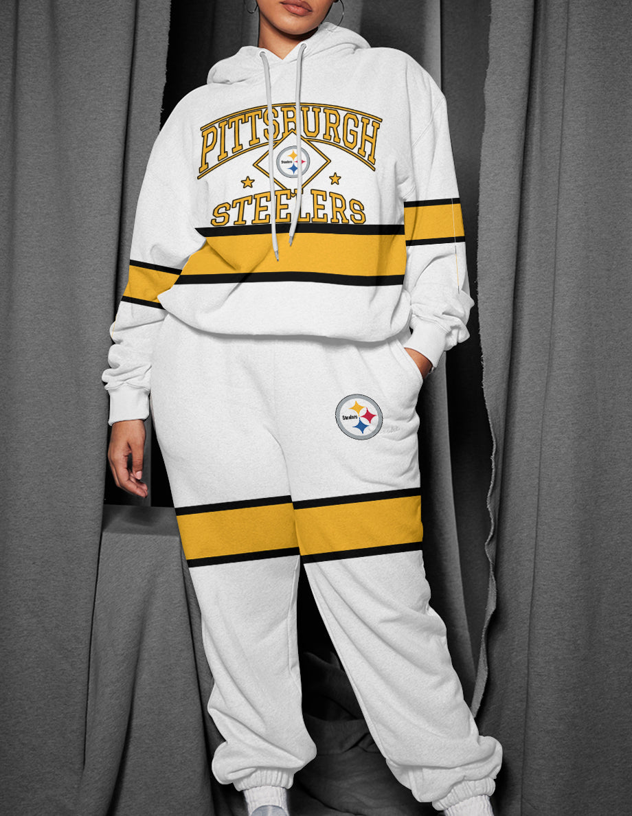 Pittsburgh Steelers 3D Printed Pullover Hoodie And Sweatpant 2pcs Tracksuits