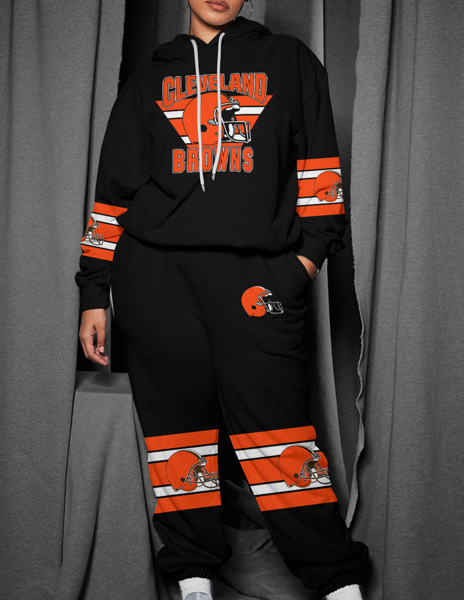 Cleveland Browns 3D Printed Pullover Hoodie And Sweatpant 2pcs Tracksuits