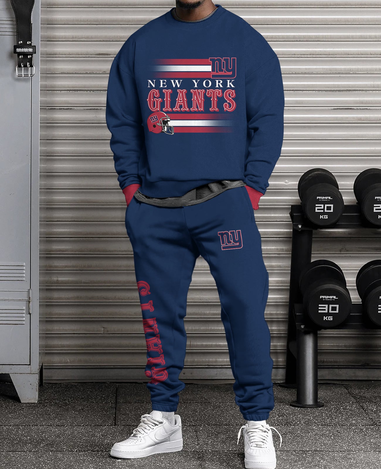 New York Giants    3D sweatsuit and sweatpants 2 piece outfits