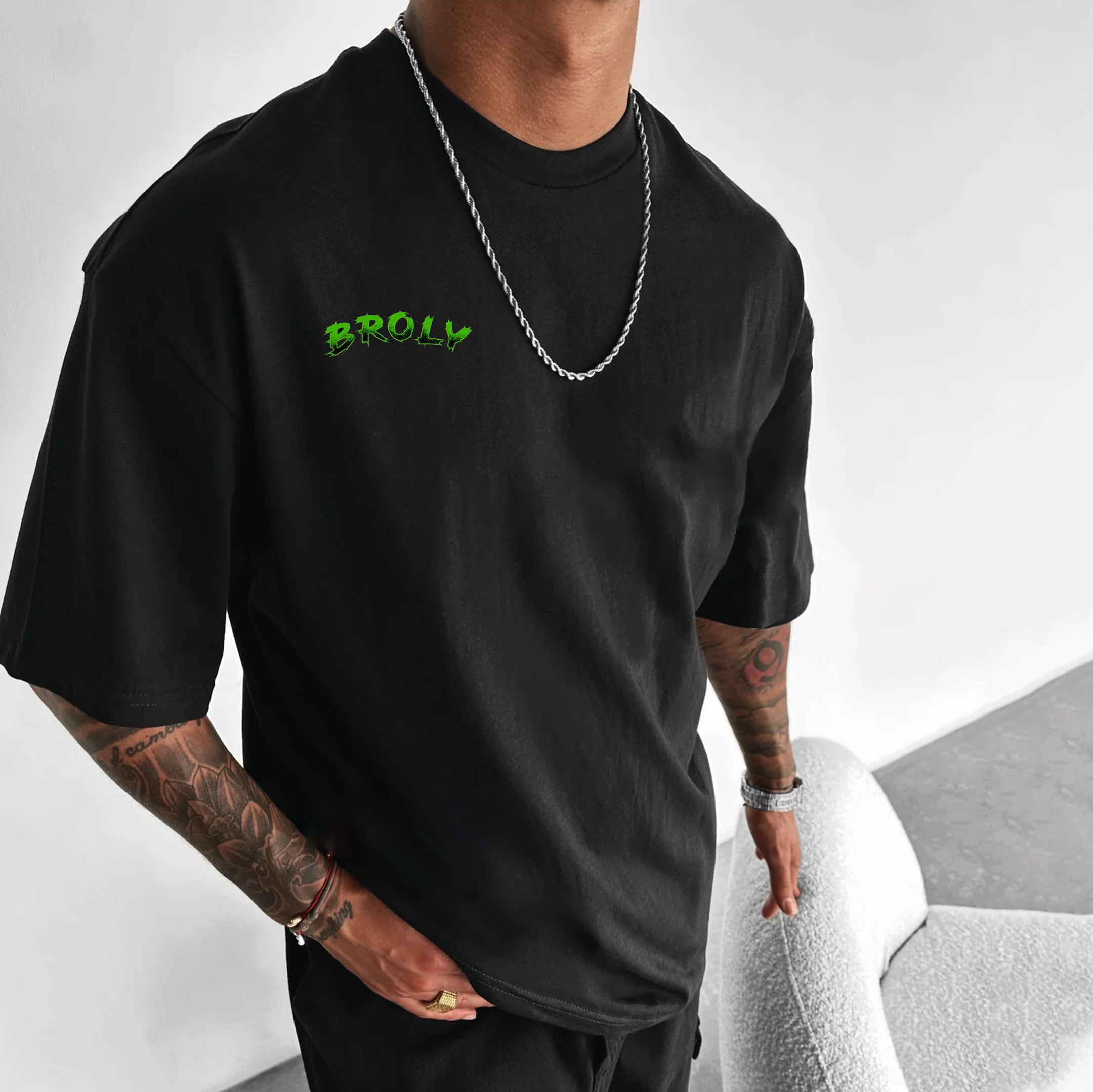 Unisex Oversized Anime Print T-shirt