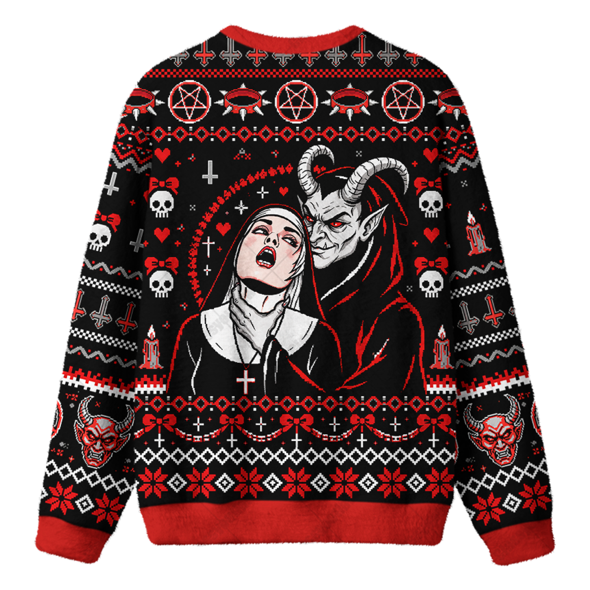 DEVIL NUN UGLY CHRISTMAS SWEATSHIRT — image 2