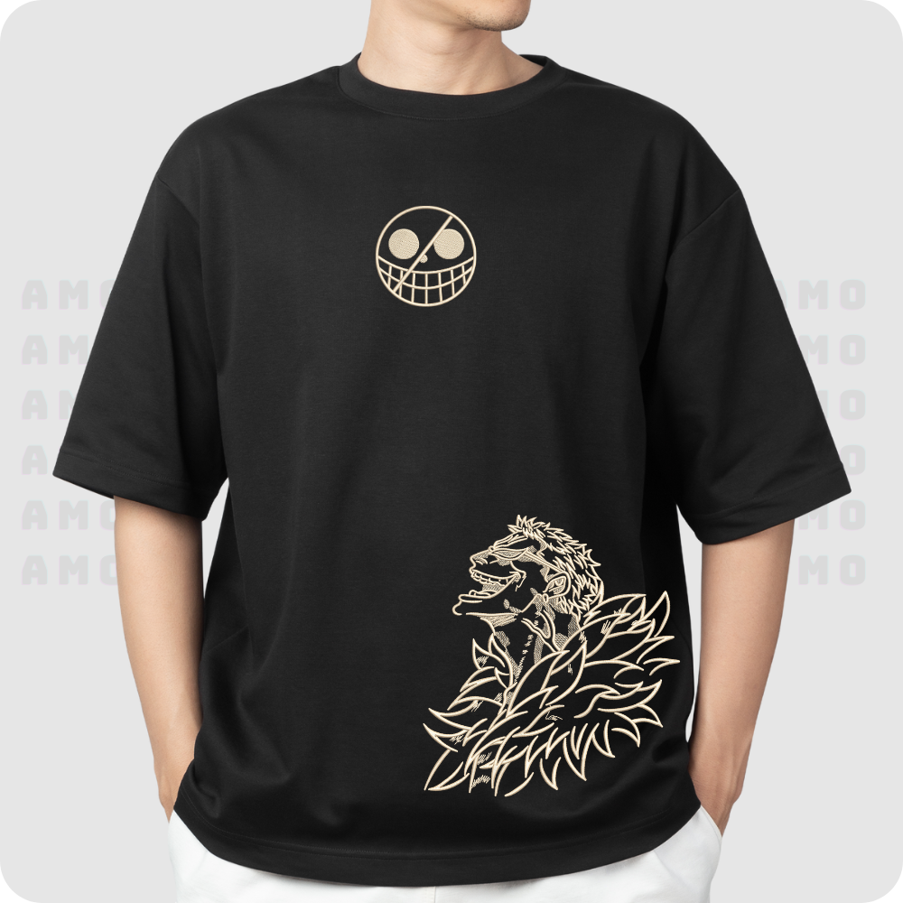 Donquixote Doflamingo One Piece Embroidered T-shirt
