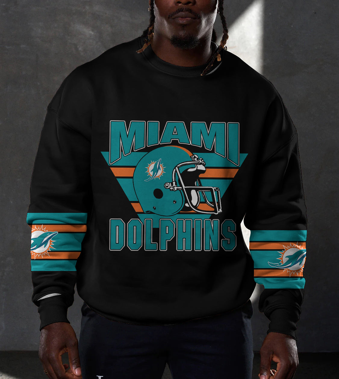 Miami Dolphins 3D Limited Edition Crew Neck sweatshirt