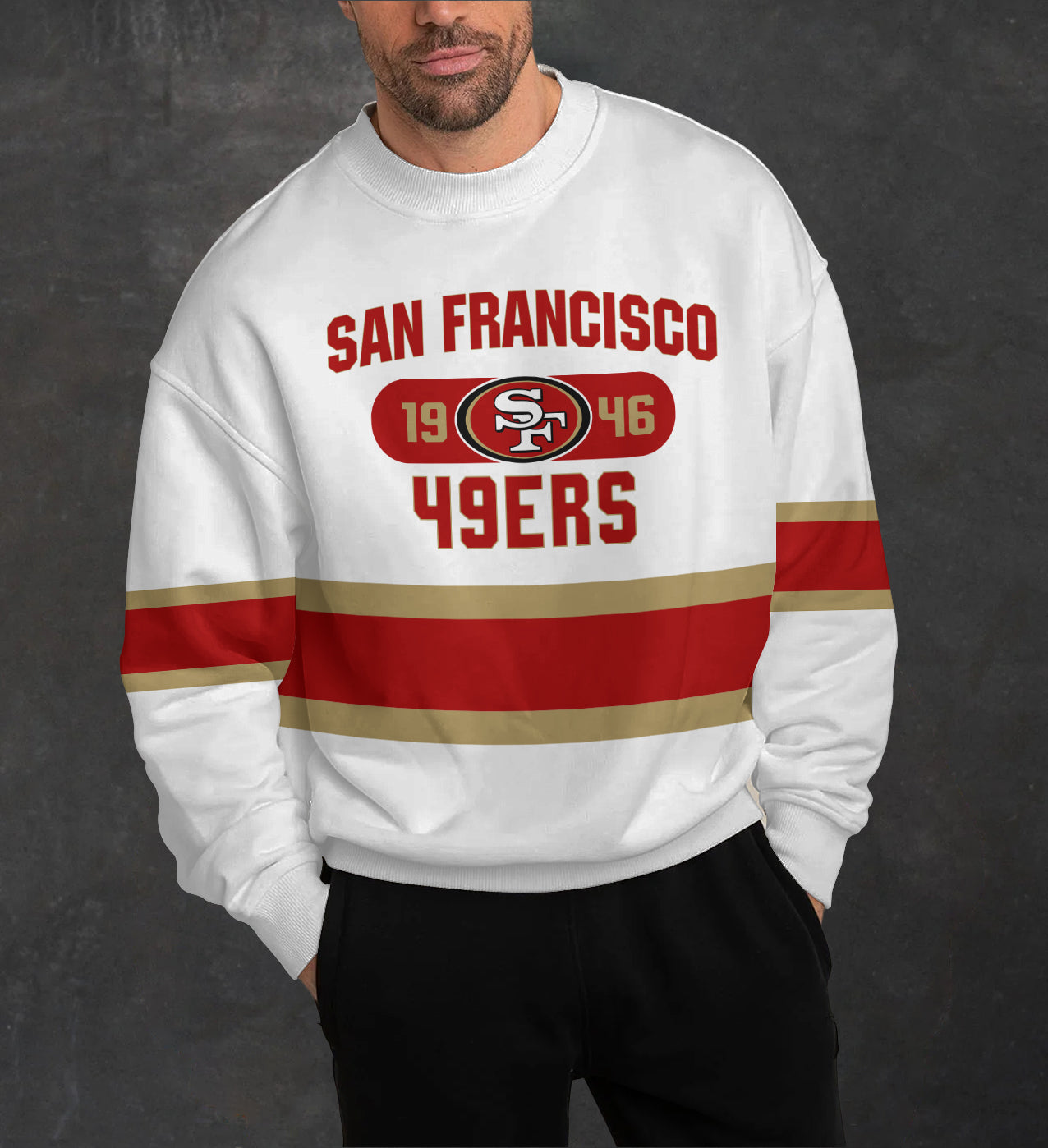 San Francisco 49ers 3D Limited Edition Crew Neck sweatshirt