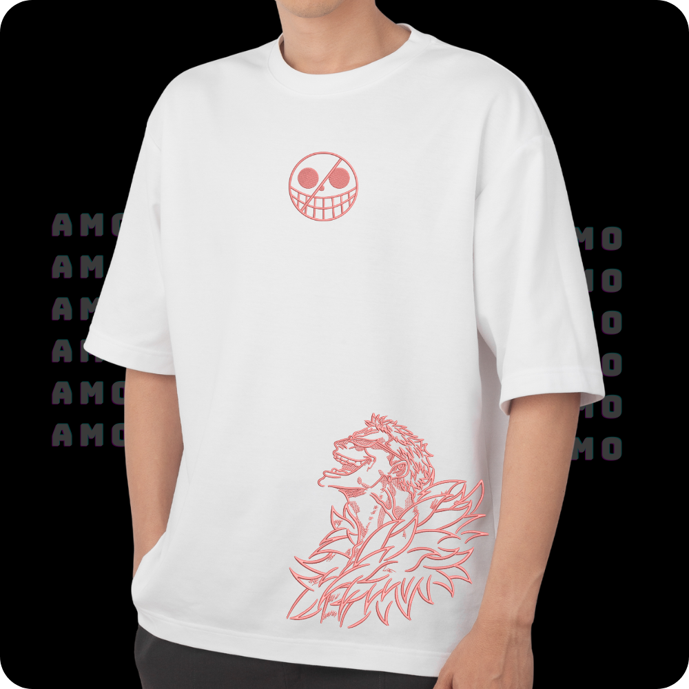 Donquixote Doflamingo One Piece Embroidered T-shirt