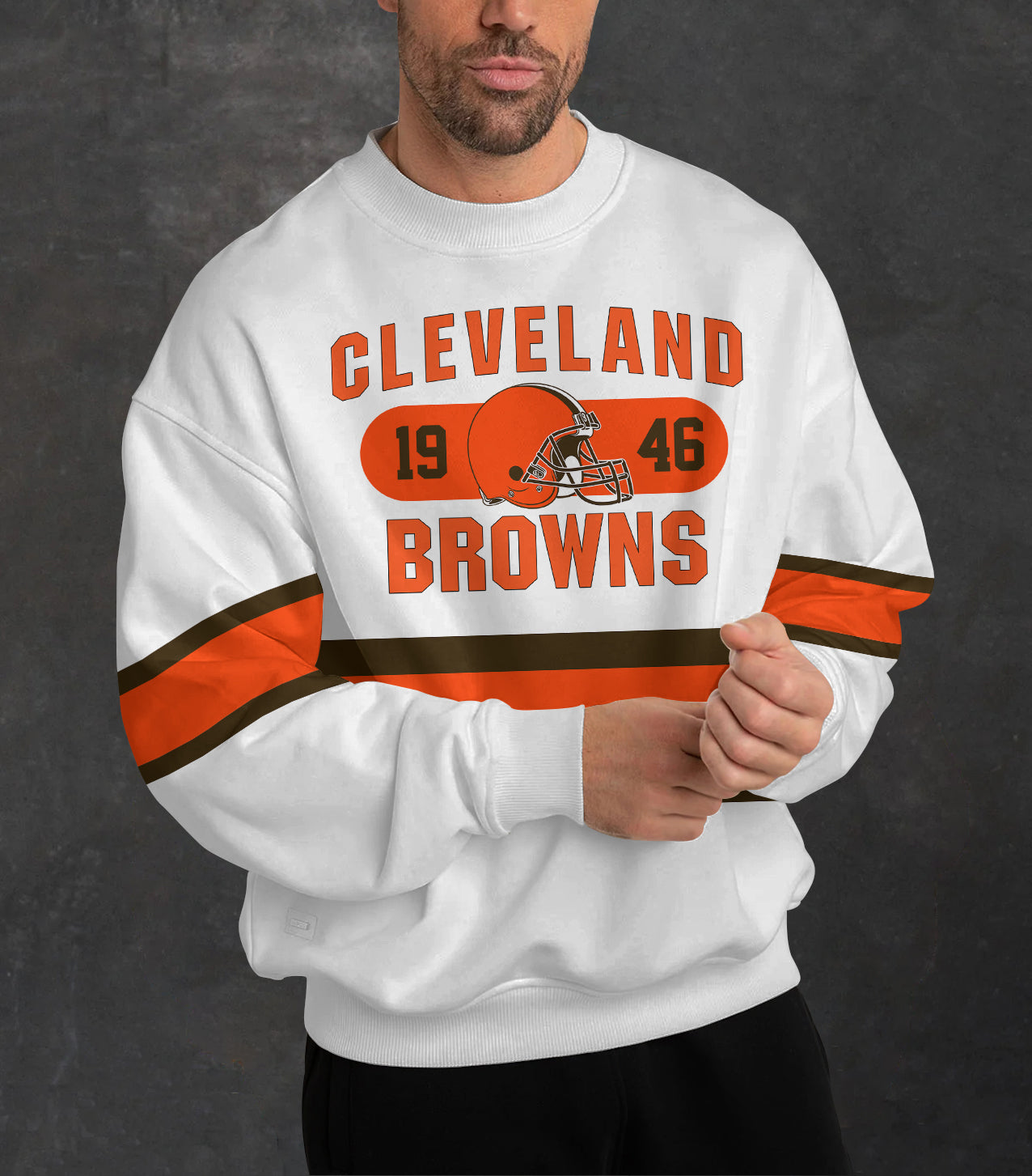 Cleveland Browns 3D Limited Edition Crew Neck sweatshirt