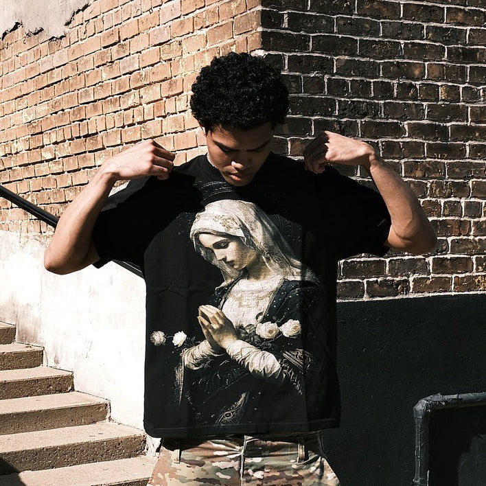 Blooming Solitude Printed Men's Washed Tee