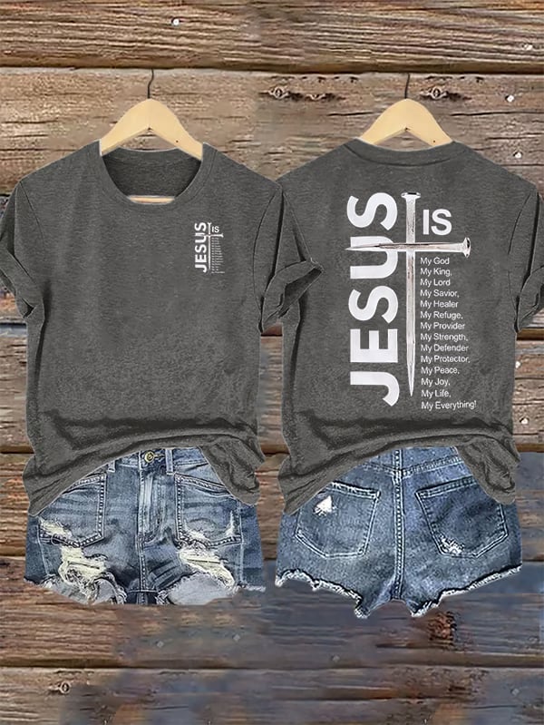 Women's JESUS IS My God Print T-Shirt