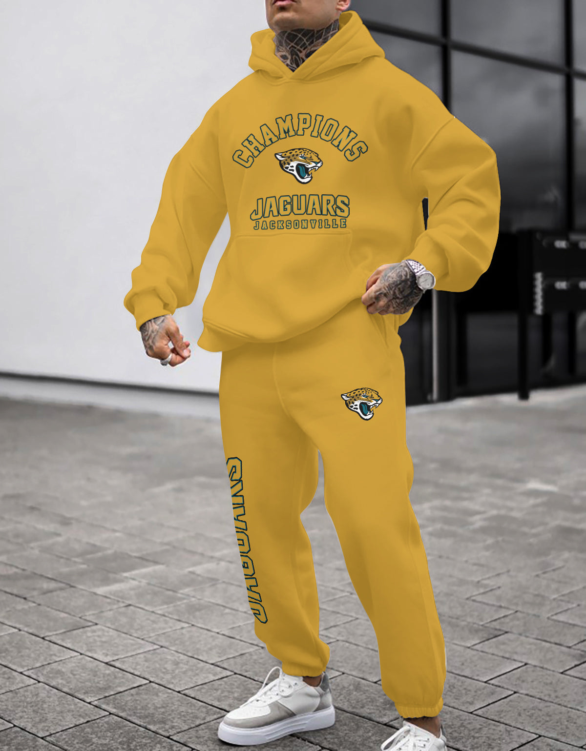 Jacksonville Jaguars 3D Printed Pullover Hoodie And Sweatpant 2pcs Tracksuits