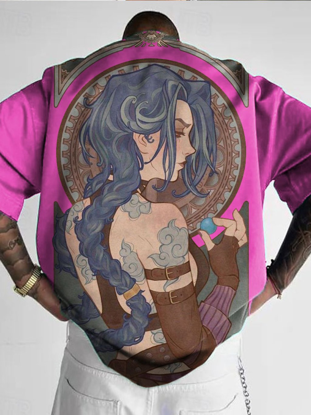 Men's Anime Print T-Shirt