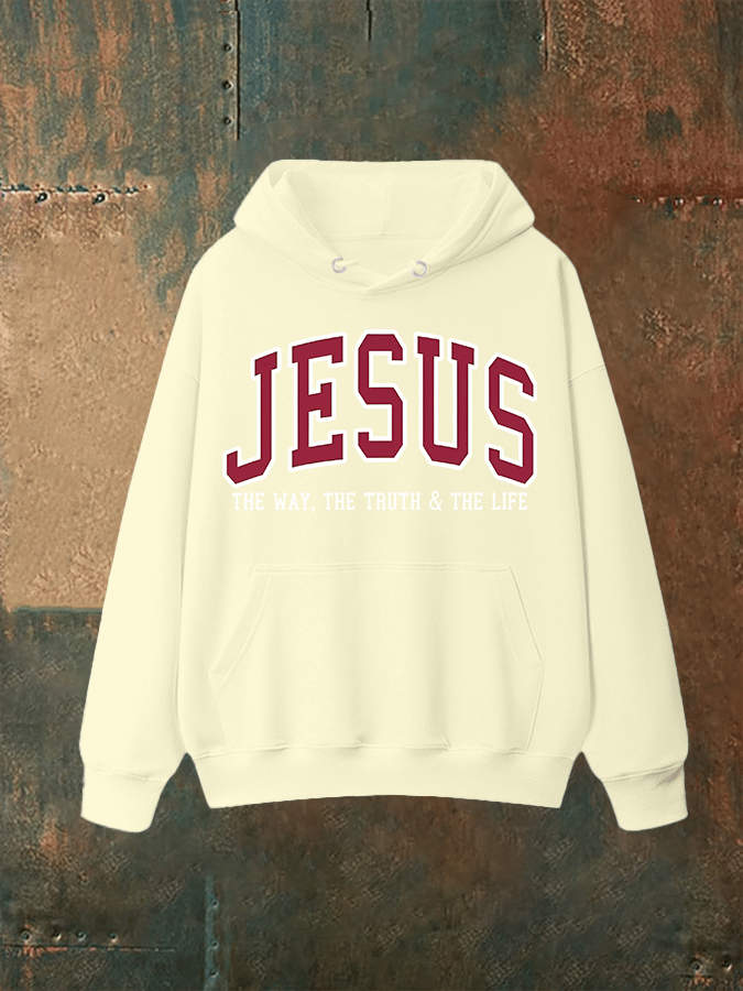Unisex JESUS THE WAY, THE TRUTH & THE LIFE printed Hoodie