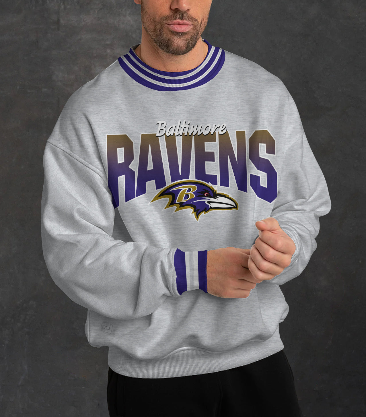 Baltimore Ravens 3D Limited Edition Crew Neck sweatshirt