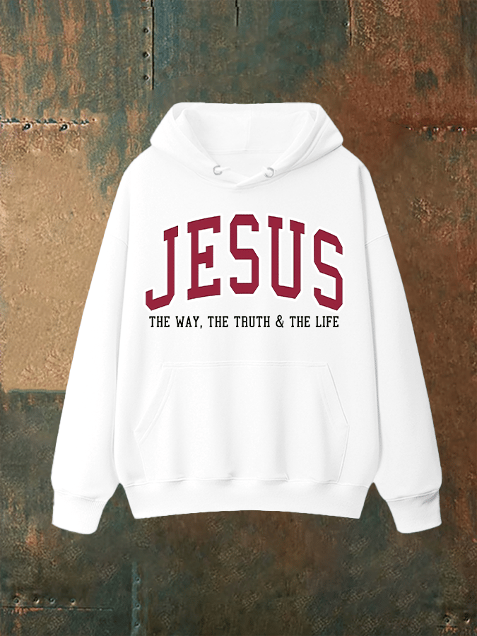 Unisex JESUS THE WAY, THE TRUTH & THE LIFE printed Hoodie