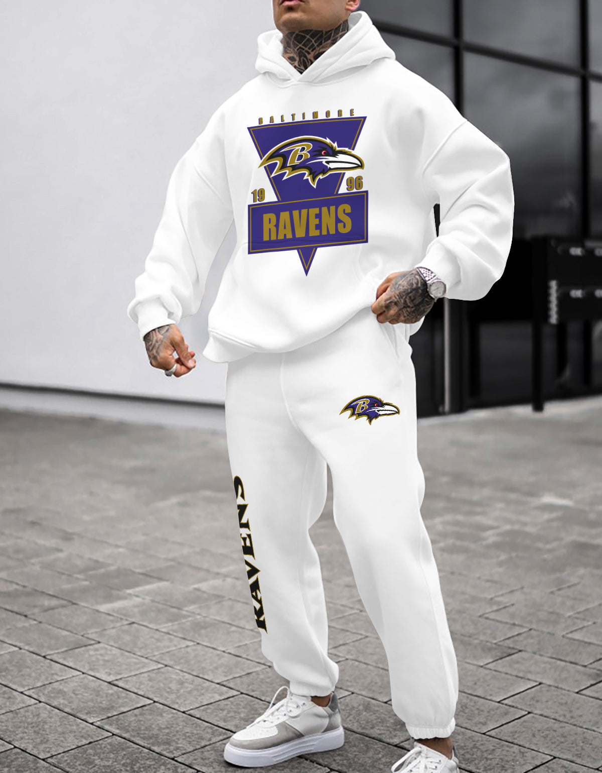 Baltimore Ravens 3D Printed Pullover Hoodie And Sweatpant 2pcs Tracksuits