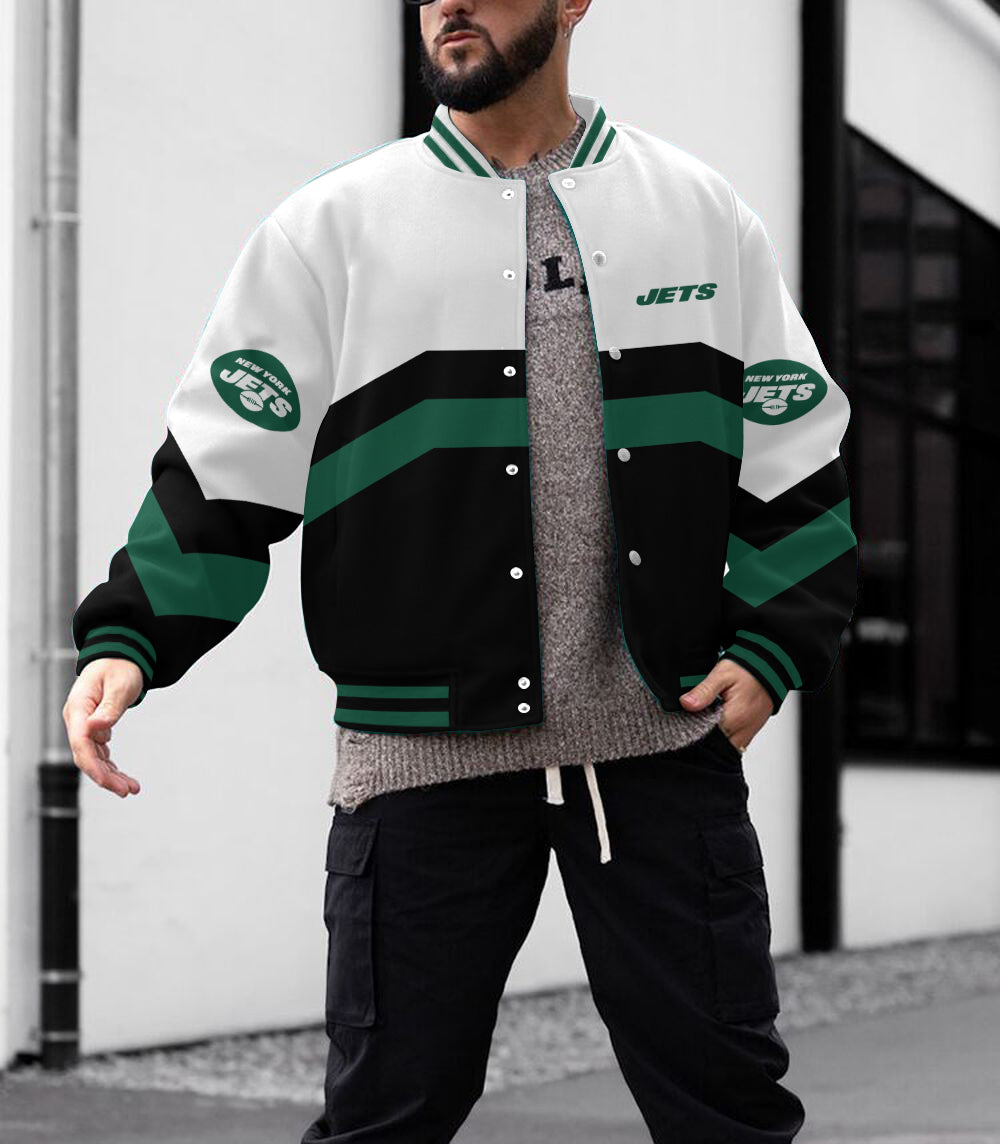 New York Jets Men's Limited Edition Full-Snap Casual Jacket