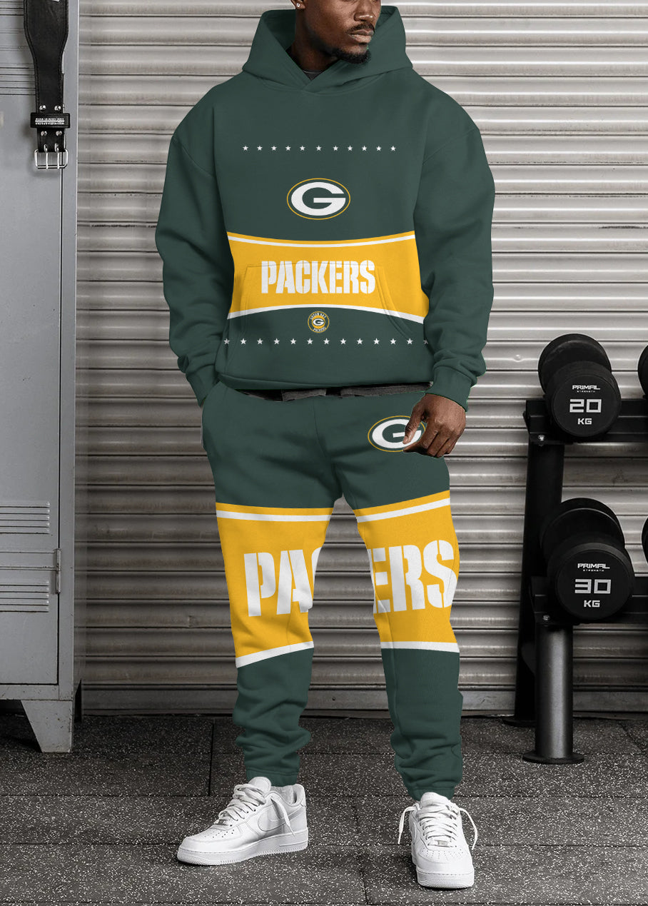 Green Bay Packers 3D Printed Pullover Hoodie And Sweatpant 2pcs Tracksuits