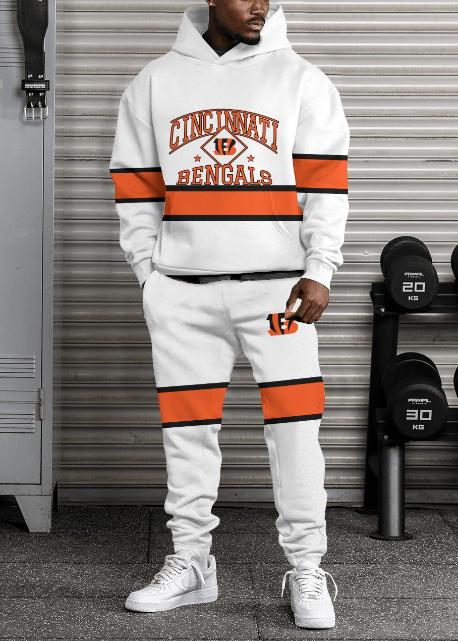 Cincinnati Bengals 3D Printed Pullover Hoodie And Sweatpant 2pcs Tracksuits