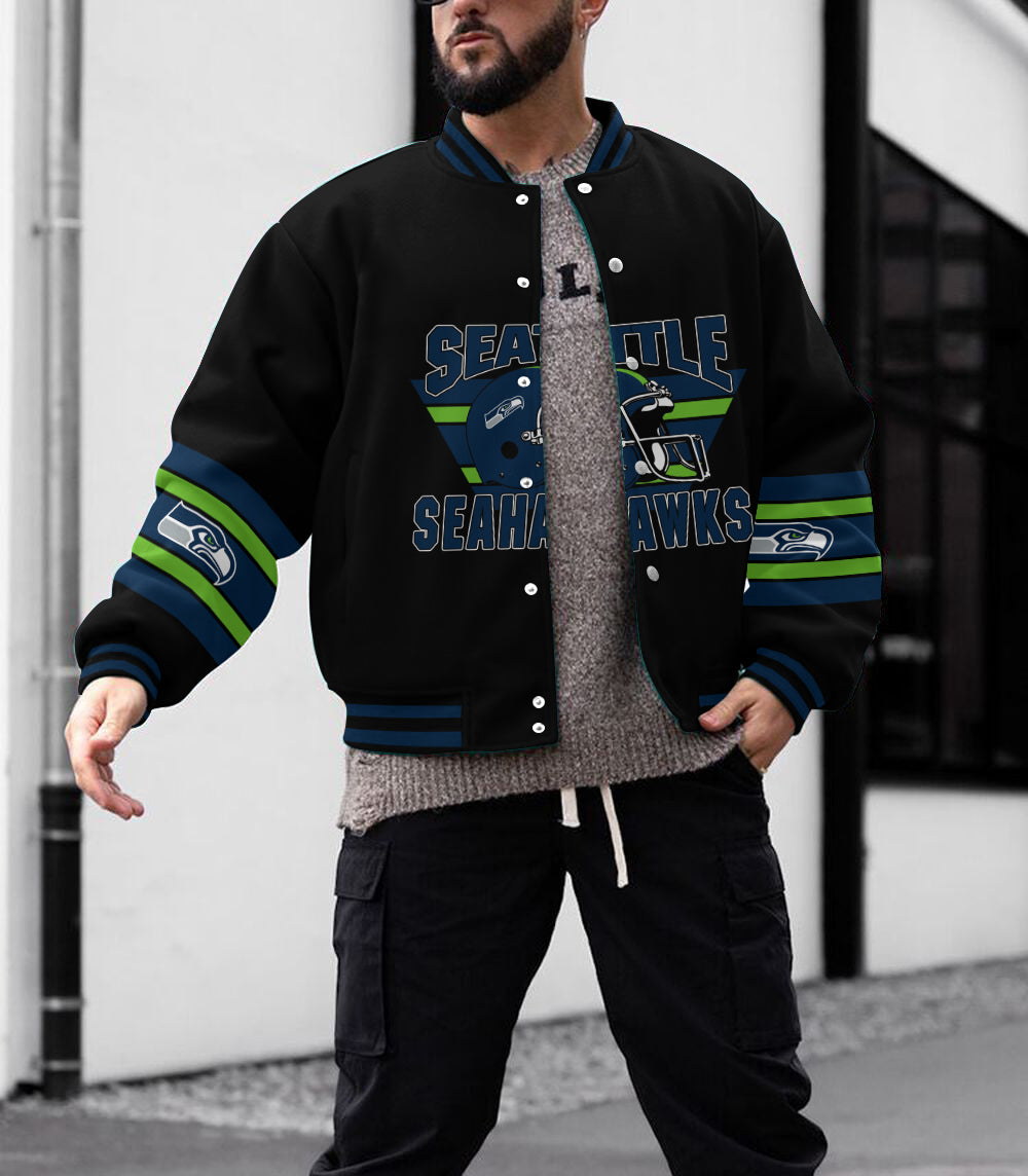Seattle Seahawks  Men's Limited Edition Full-Snap Casual Jacket