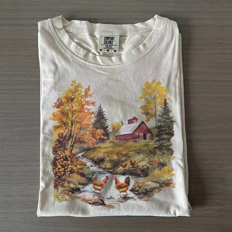 90's Vintage Backyard Chicken Farmer T-Shirt